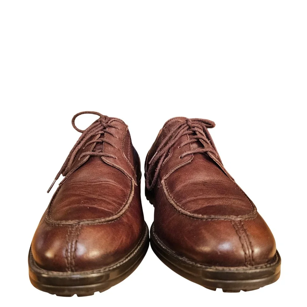 Mephisto Brown‎ Leather Oxford Dress Shoes Men US 9 EUR 8.5 Air Jet Comfort